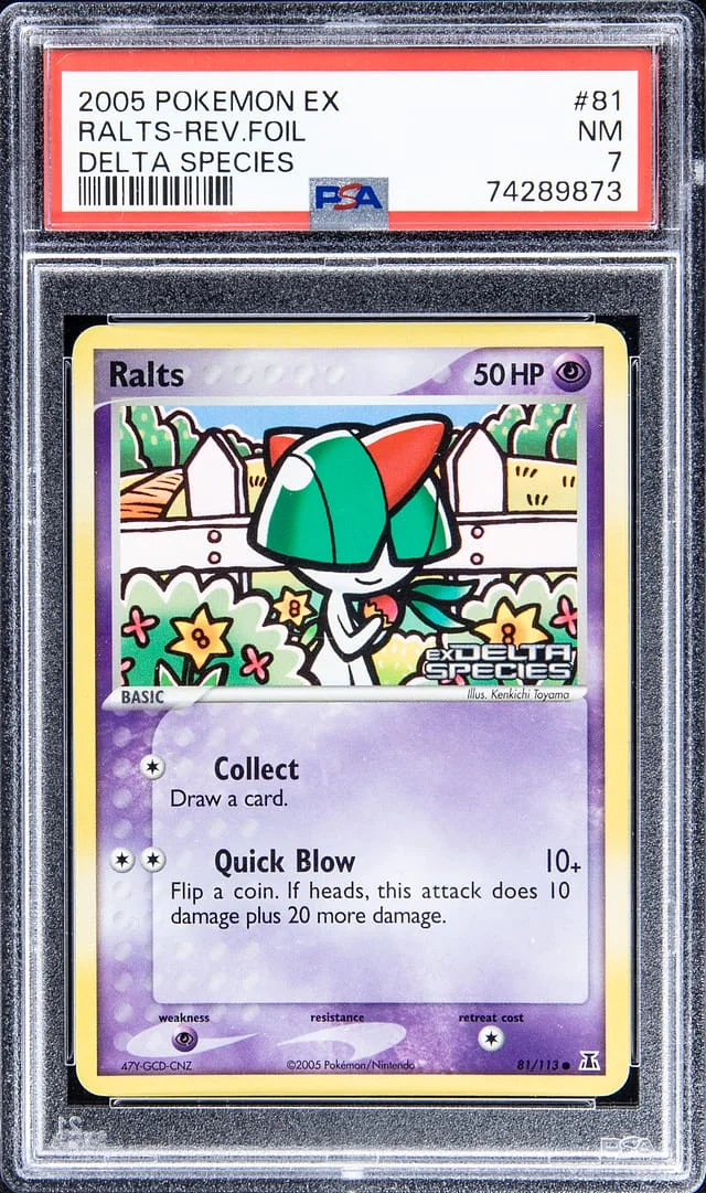 2005 Pokemon EX Delta Species - Reverse Foil Ralts #81 card image