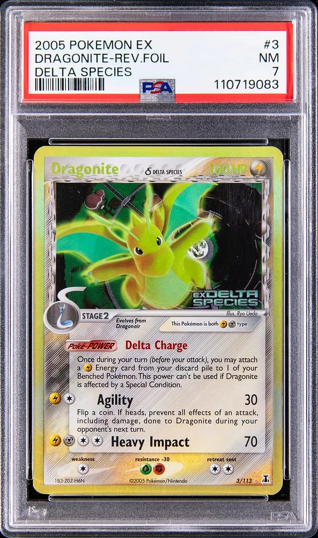 2005 Pokemon EX Delta Species Reverse Holo Dragonite #3 card image