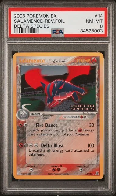 2005 Pokemon Ex Delta Species Salamence-Reverse #14 card image