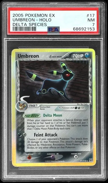 2005 Pokemon Ex Delta Species Umbreon-Holo #17 card image
