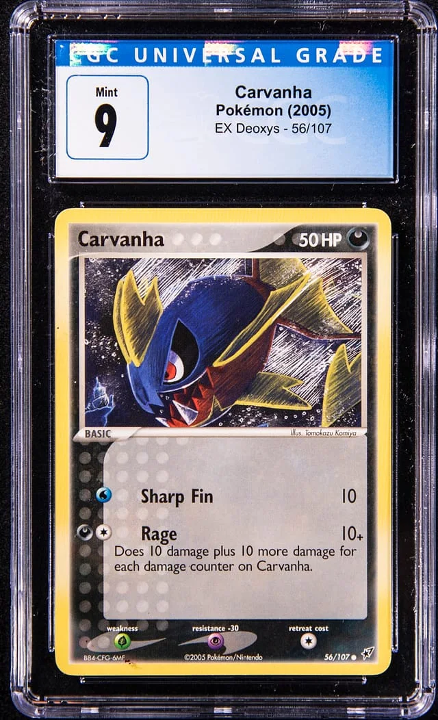 2005 Pokemon EX Deoxys Carvanha #56 card image