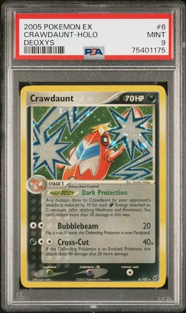 2005 Pokemon Ex Deoxys Crawdaunt-Holo #6 card image