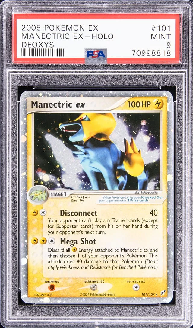 2005 Pokemon Ex Deoxys Holo Manectric Ex #101 card image