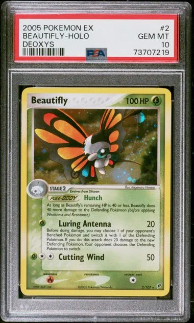 2005 Pokemon EX Deoxys Holofoil Beautifly #2 card image