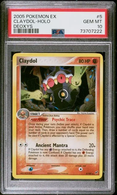 2005 Pokemon EX Deoxys Holofoil Claydol #5 card image