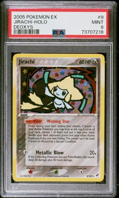 2005 Pokemon EX Deoxys Holofoil Jirachi #9 card image