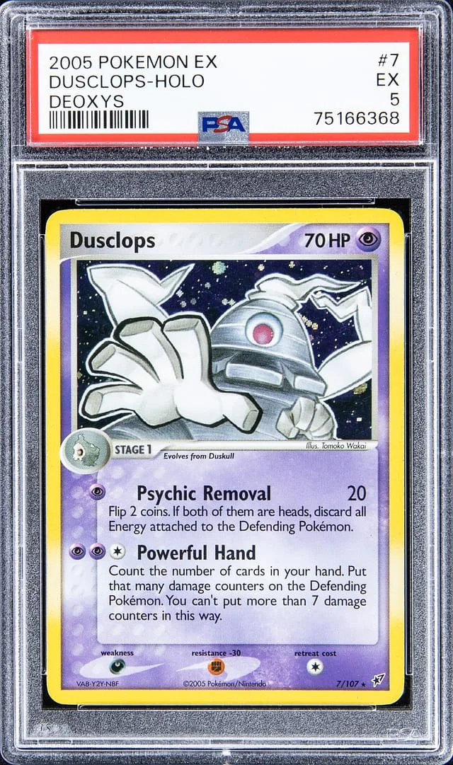 2005 Pokemon EX Deoxys Rare Holofoil Dusclops #7 card image