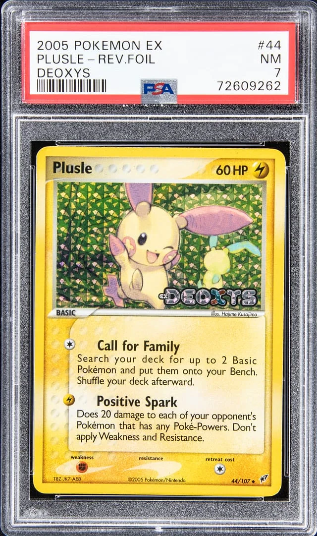 2005 Pokemon EX Deoxys - Reverse Foil Plusle #44 card image