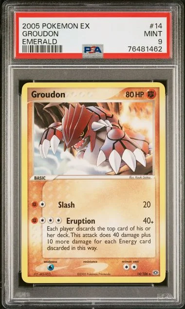 2005 Pokemon Ex Emerald Groudon #14 card image