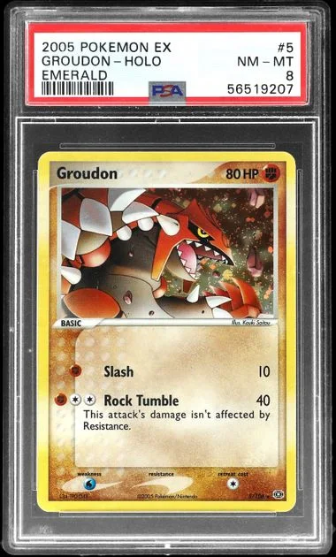 2005 Pokemon EX Emerald Holofoil Groudon #5 card image