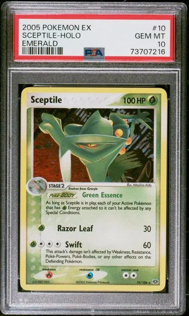 2005 Pokemon EX Emerald Holofoil Sceptile #10 card image