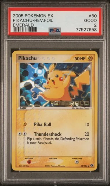 2005 Pokemon Ex Emerald Pikachu-Reverse #60 card image