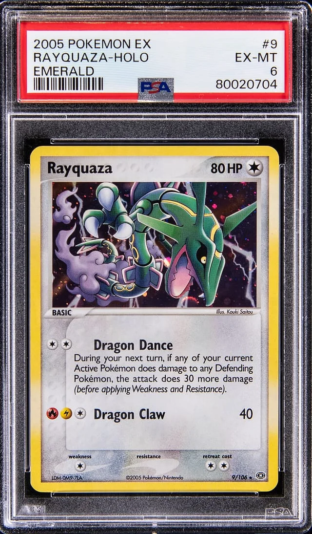 2005 Pokemon EX Emerald Rayquaza Holo #9 card image