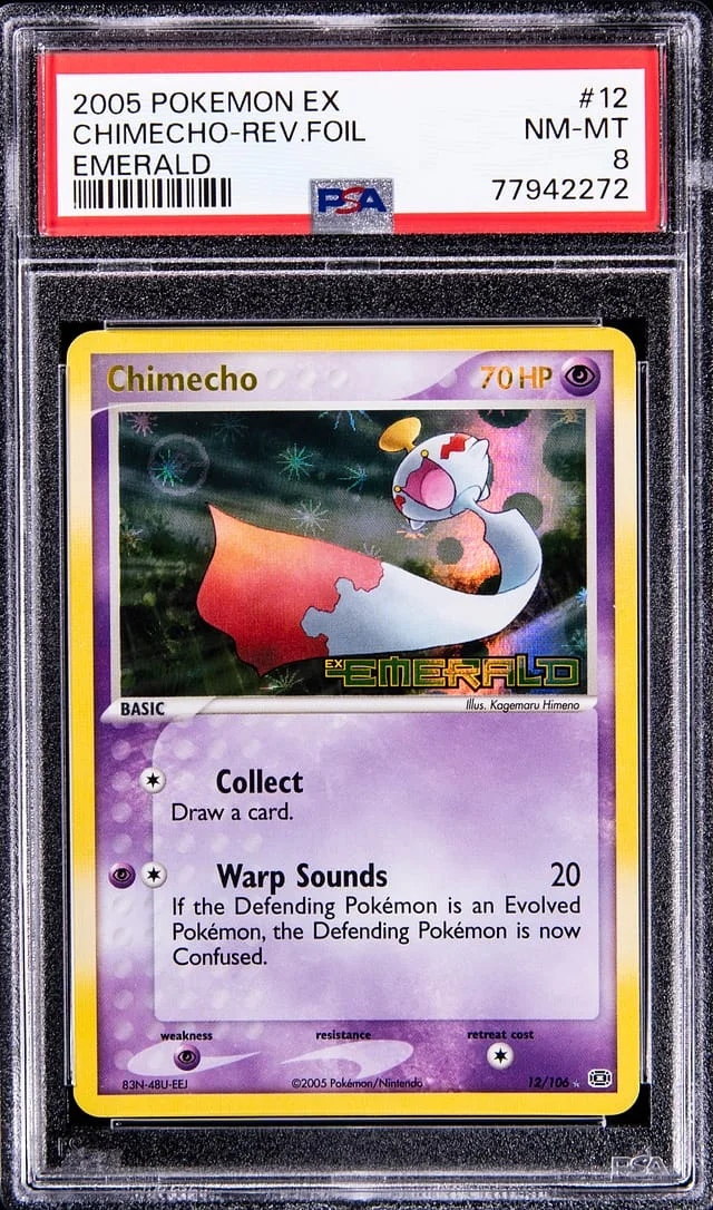 2005 Pokemon EX Emerald Reverse Foil Chimecho #12 card image