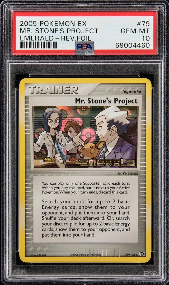2005 Pokemon EX Emerald Reverse Holofoil Mr. Stone's Project #79 card image
