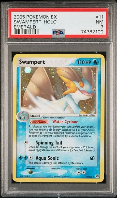 2005 Pokemon Ex Emerald Swampert-Holo #11 card image