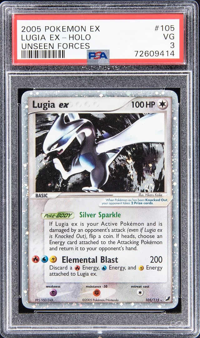 2005 Pokemon EX Holo Lugia #105 card image