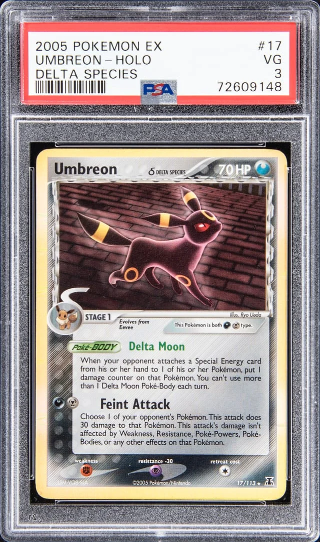 2005 Pokemon EX Holo Umbreon #17 card image