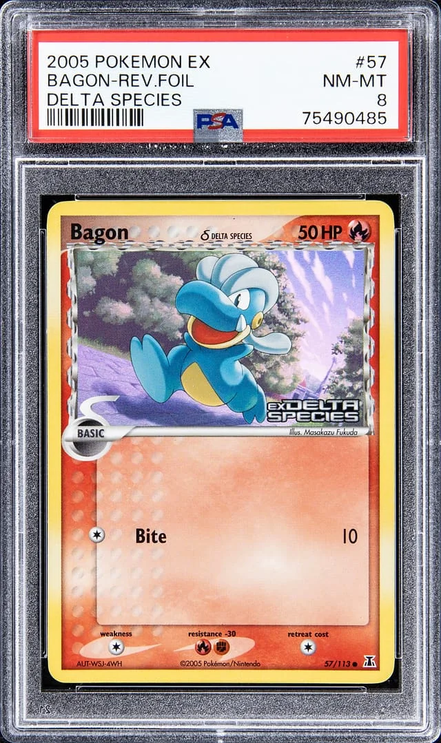 2005 Pokemon EX Reverse Foil - Delta Species Bagon #57 card image