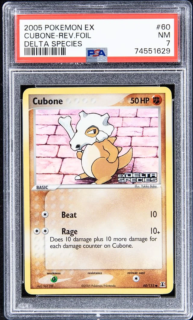 2005 Pokemon EX Reverse Foil - Delta Species Cubone #60 card image