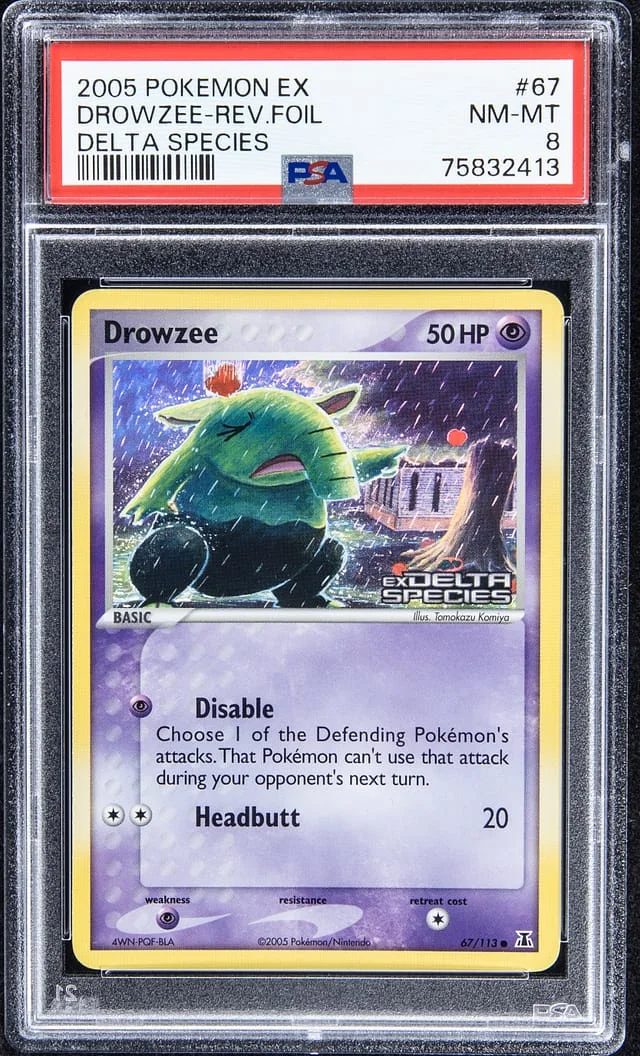 2005 Pokemon EX Reverse Foil - Delta Species Drowzee #67 card image