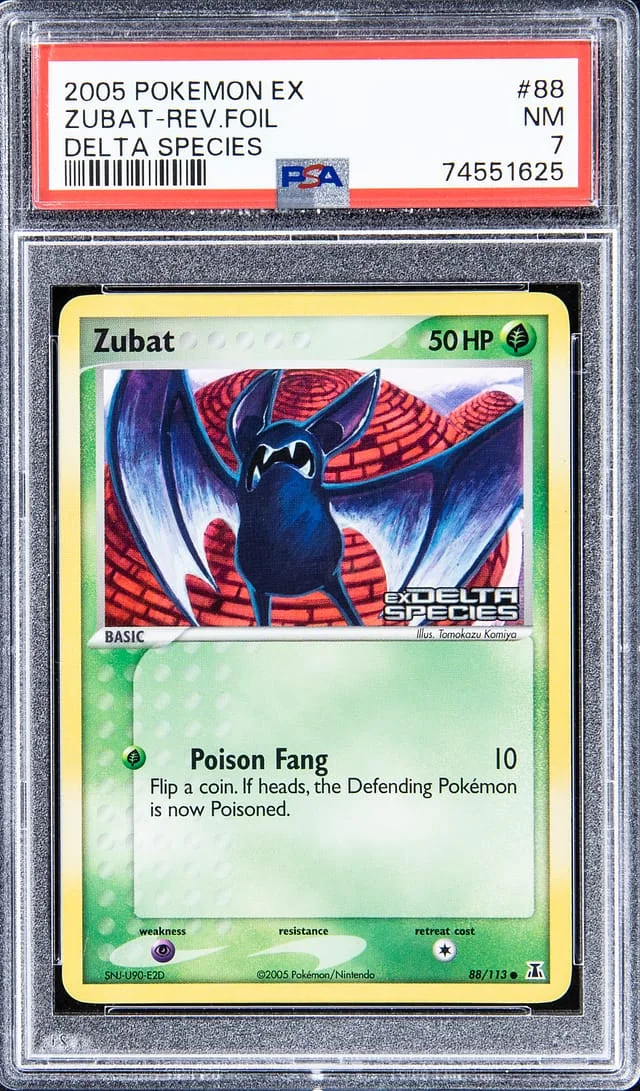 2005 Pokemon EX Reverse Foil - Delta Species Zubat #88 card image