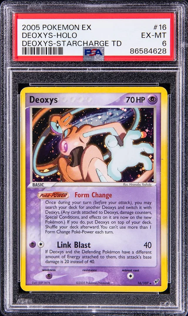 2005 Pokemon EX Starcharge Theme Deck Rare Holofoil Deoxys #16 card image