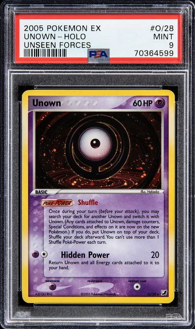 2005 Pokemon Ex Unseen Forces - Holo Unown - Holo #O/28 card image