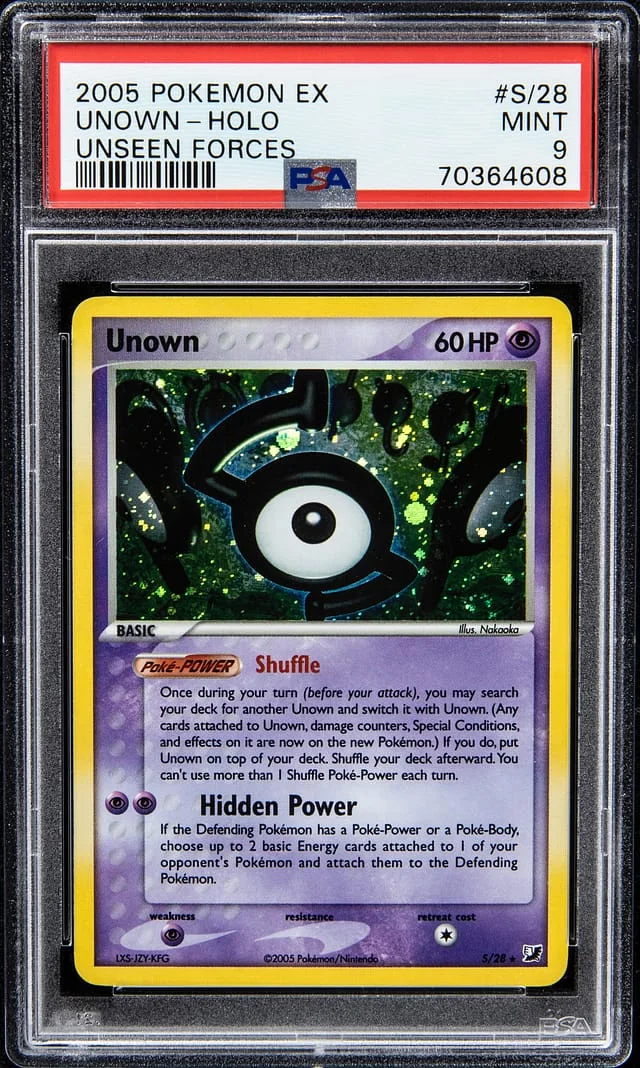 2005 Pokemon Ex Unseen Forces - Holo Unown - Holo #S/28 card image