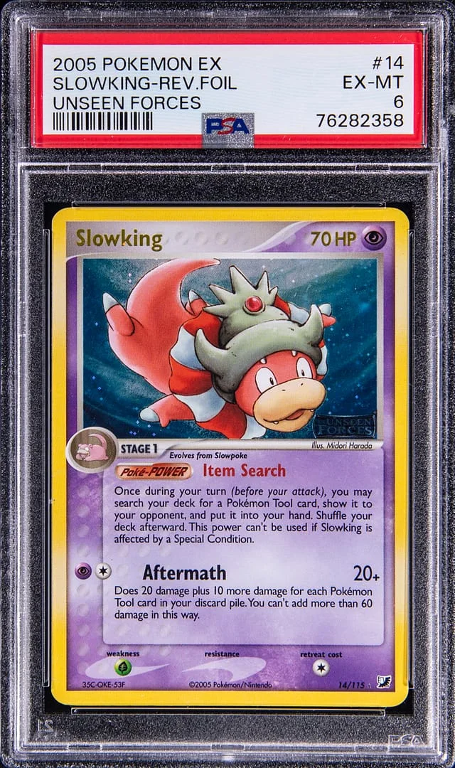 2005 Pokemon Ex Unseen Forces Slowking-Reverse #14 card image