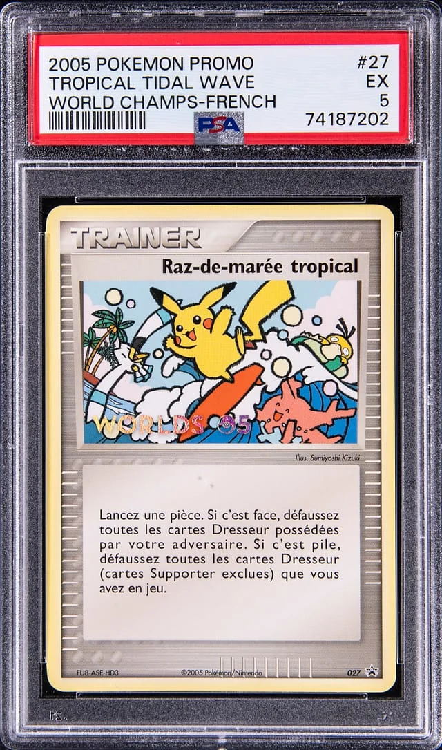 2005 Pokemon French Black Star Promos World Championships Tropical Tidal #27 card image