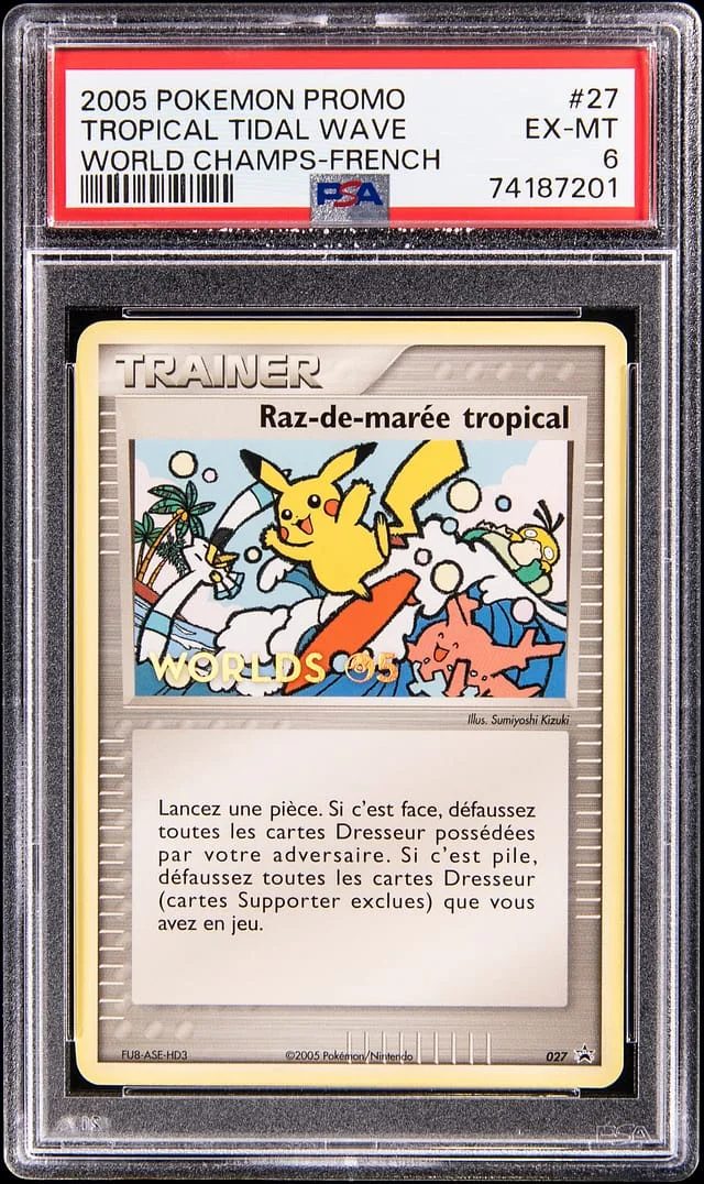 2005 Pokemon French Promo World Champs Tropical Tidal #27 card image