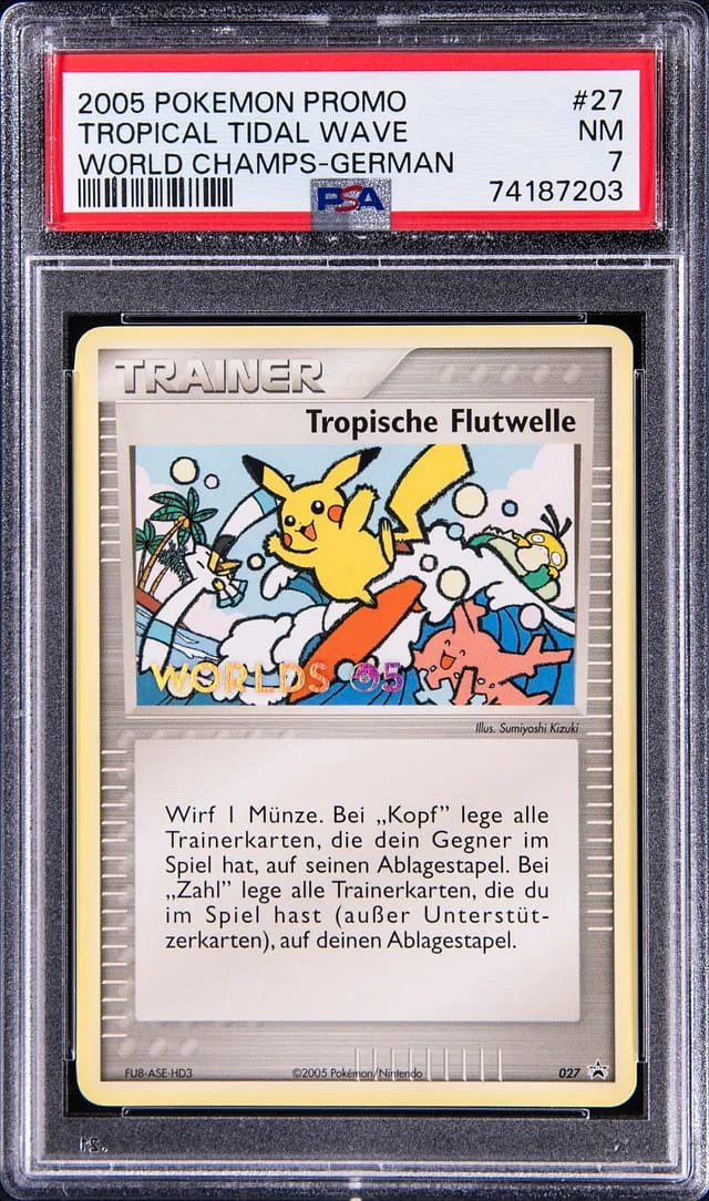 2005 Pokemon German Black Star Promos World Championships Tropical Tidal #27 card image
