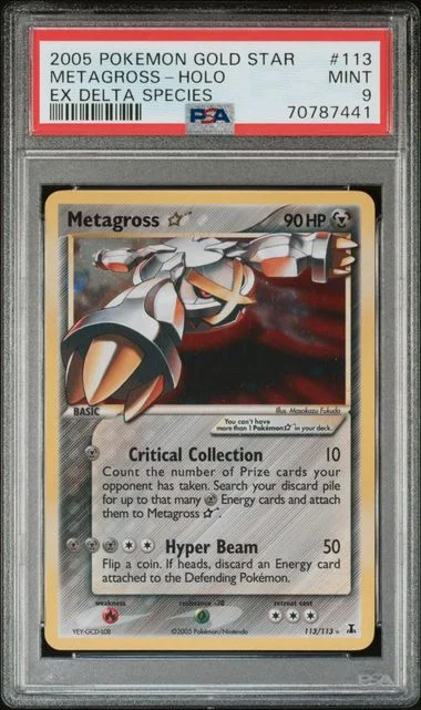 2005 Pokemon Gold Star EX Delta Species Holofoil Metagross #113 card image