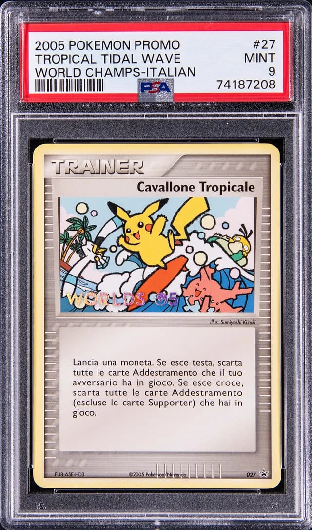 2005 Pokemon Italian Black Star Promos World Championships Tropical Tidal #27 card image