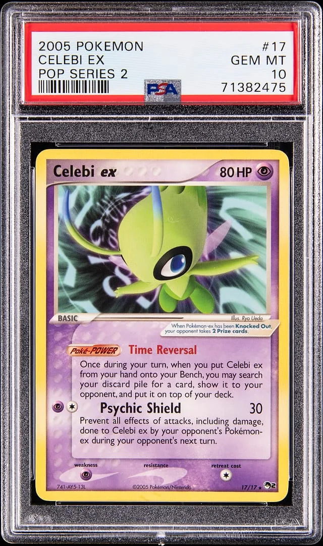2005 Pokemon Pop Series 2 Celebi ex #17 card image