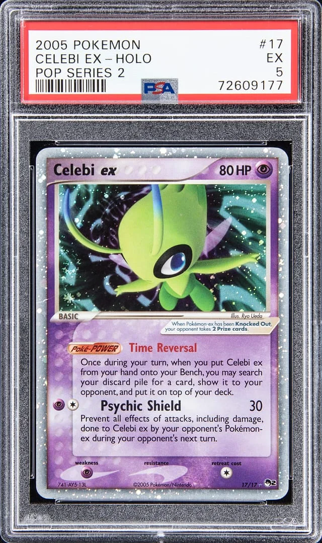 2005 Pokemon Pop Series 2 - EX - Holo Celebi #17 card image