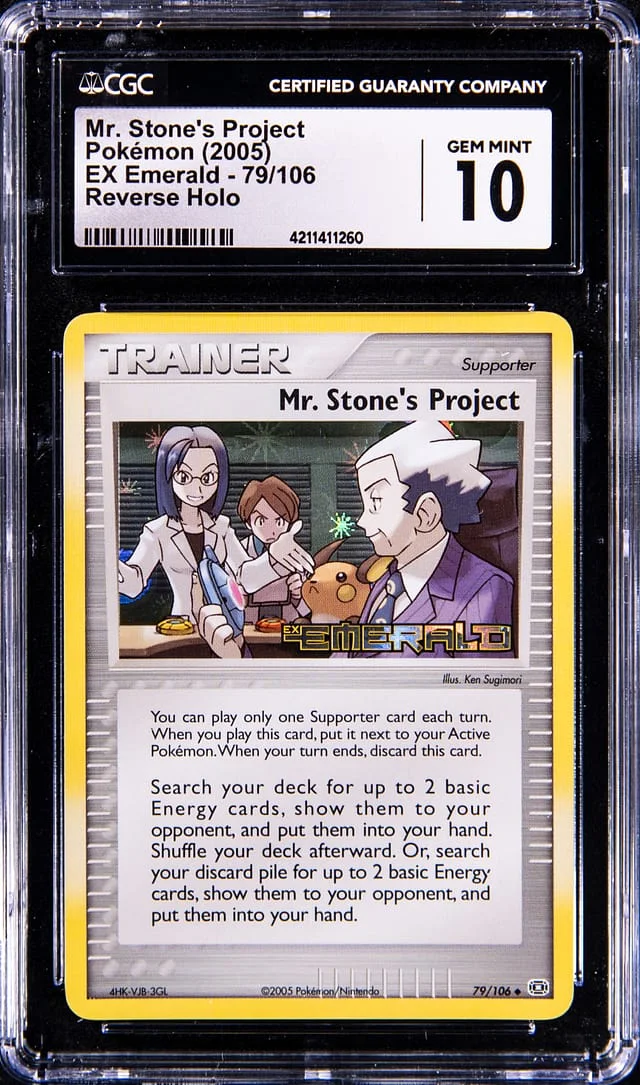 2005 Pokemon Reverse Foil - EX Emerald Mr. Stone's Project #79 card image