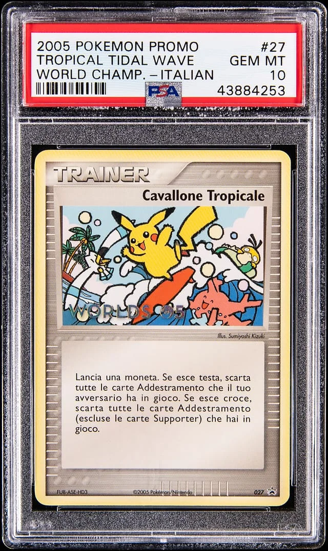 2005 Pokemon World Championship Italian Promo Tropical Tidal #27 card image