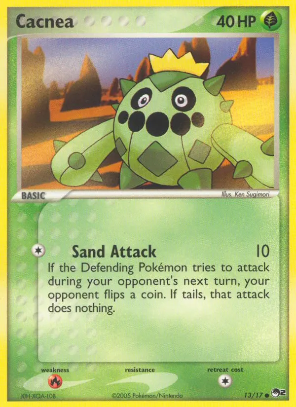 2005 POP Series 2 Cacnea Common #13/17 Common card image