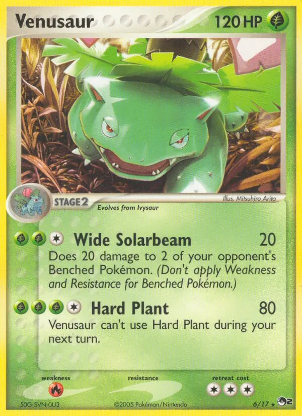 2005 POP Series 2 Venusaur #06/17 Rare card image