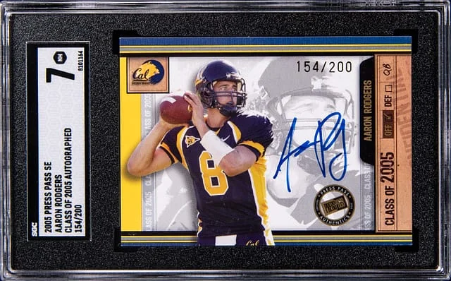 2005 Press Pass SE Class Of Autographed Aaron Rodgers #2005 card image
