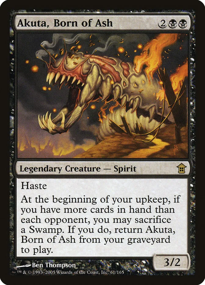 2005 Saviors of Kamigawa Akuta, Born of Ash rare #61 unlisted card image