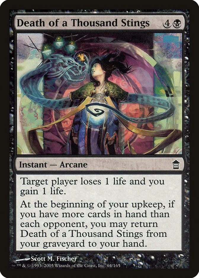 2005 Saviors of Kamigawa Death of a Thousand Stings common #64 unlisted card image
