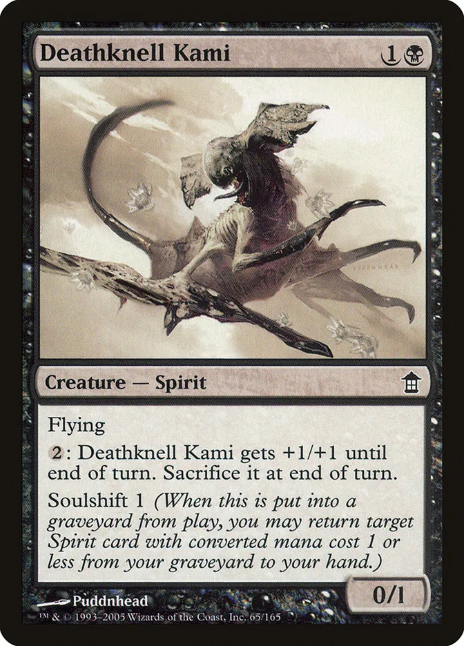2005 Saviors of Kamigawa Deathknell Kami common #65 unlisted card image