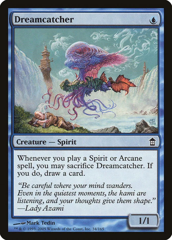 2005 Saviors of Kamigawa Dreamcatcher common #34 unlisted card image