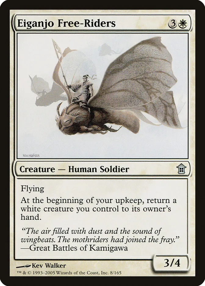 2005 Saviors of Kamigawa Eiganjo Free-Riders uncommon #8 unlisted card image