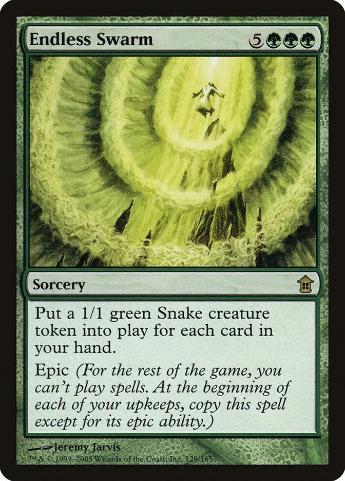 2005 Saviors of Kamigawa Endless Swarm rare #129 unlisted card image