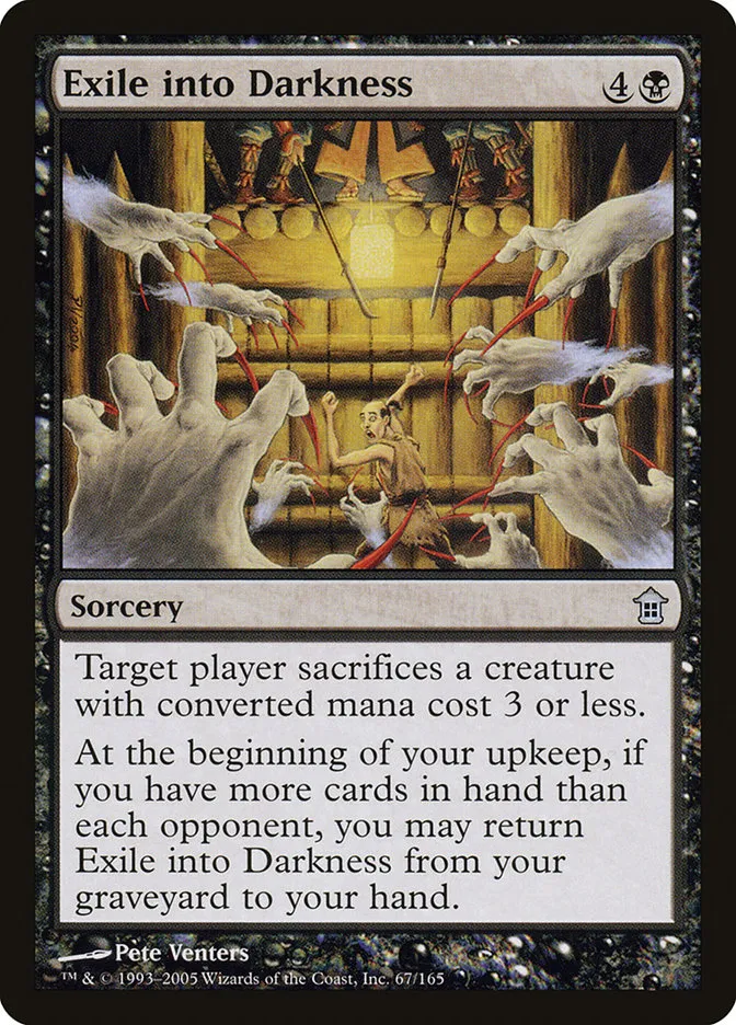 2005 Saviors of Kamigawa Exile into Darkness uncommon #67 unlisted card image