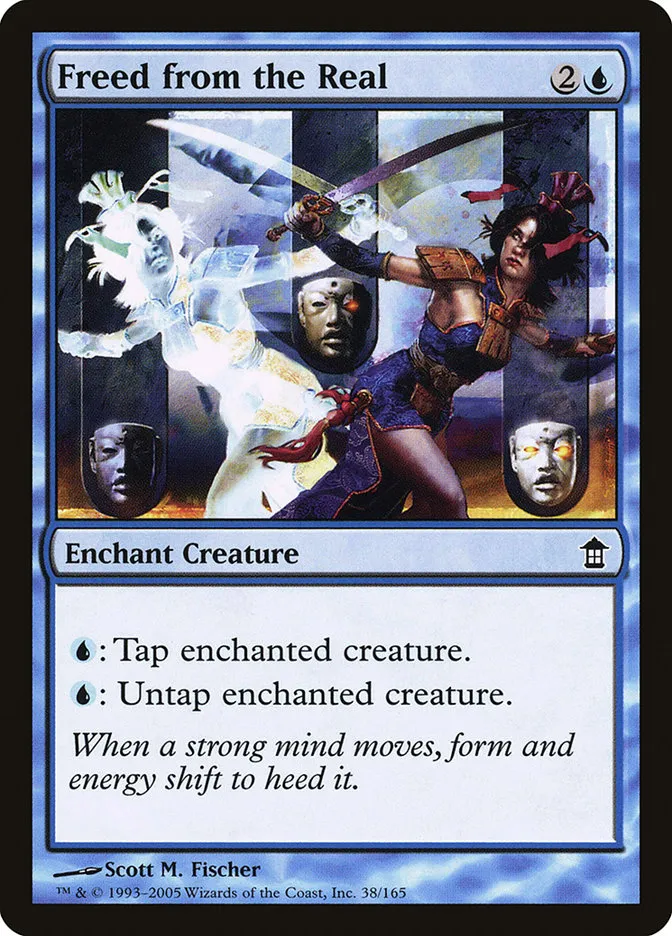 2005 Saviors of Kamigawa Freed from the Real common #38 unlisted card image